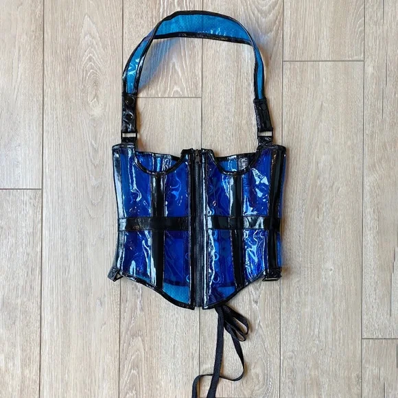 RARE ⭑* Lip Service ⭑* PVC Underbust Corset 😱 - Picture 1 of 4